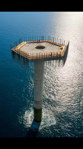 205K views · 57 reactions | They Built a SKYSCRAPER on ONE Pillar in the Ocean! 勞 (AI) | Crafty School | Facebook