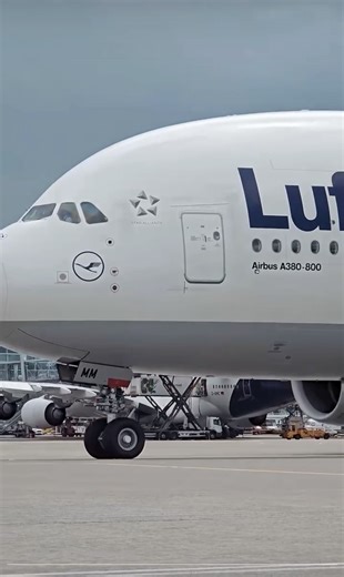 Airbus A380 Lufthansa Heading to Runway! Massive Power | Aviation