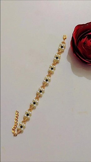 How to Make Pearl Bracelet | Beautiful Pearl Bracelet Making | Easy DIY Jewelry at Home #bracelet