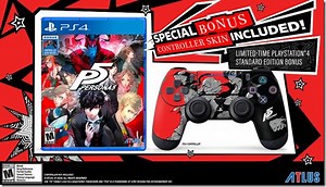 Persona 5 Standard Edition Includes A Controller Skin