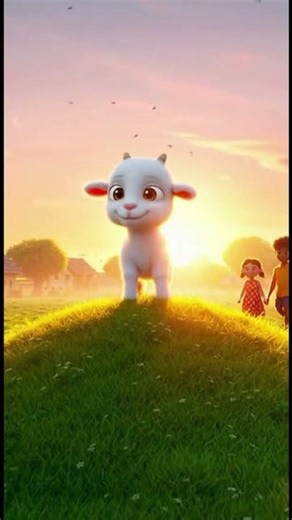 Cute Baby Goat Nursery Rhyme 🐐 | 15-Second Pixar-Style Short