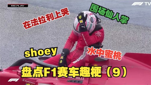 盘点F1赛车有趣的梗是怎么来的？第9期（水中蜜桃、shoey、围场仙人掌、坐在法拉利上哭的男人）