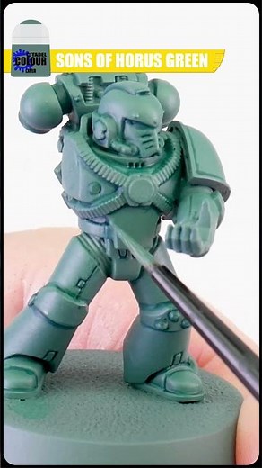 A Simple Way to Paint Sons of Horus Armour #warhammer #horusheresy