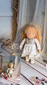 14-inch Handmade Waldorf Doll, Surprise Outfit Gift, Organic Cotton, Floral Dress - Etsy