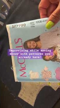 Improvising while saving money on patterns you already have! #sewing #sewingtutorial #sew #simplesew