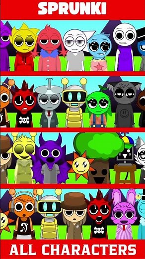 Incredibox Sprunki - But Sprunki Rejoyed All Characters #incredibox #sprunki #animation #incredible