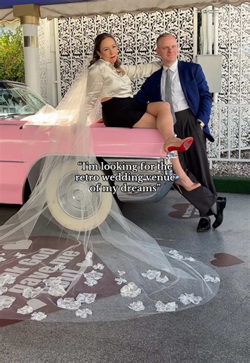 We think we more a pretty nice retro wedding chapel🤭 #retro #retrowedding #retroaesthetic