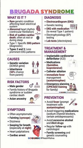 Brugada Syndrome: Recognize the Silent Risk Causes, symptoms, ECG diagnosis, treatment
