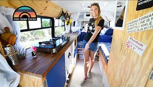 Join our newsletter for more Tiny Home content! - https://bit.ly/THTNewsletterSignupt Nikki and Uly are an incredibly adventurous couple. Nikki is from the states and Uly is from France. They met in Cambodia, moved to New Zealand together and have traveled the entire US as a couple. Their build is incredibly simple without heat, air, a fridge, toilet or sink, but it works for them, gives them a place to lay their heads and enjoy the thing they truly love... Adventure. https://www.instagram.com/n