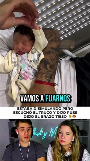 Dad tests his sleeping baby and his reaction is genius