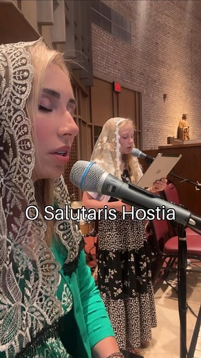 Mercy Divine | Catholic Music & Ministry on Instagram: "~ O Salutaris Hostia ~ O Salutaris Hostia is a prayer for Adoration of the Blessed Sacrament. Latin O Salutaris Hostia, Quae caeli pandis ostium: Bella premunt hostilia, Da robur, fer auxilium. Uni trinoque Domino Sit sempiterna gloria, Qui vitam sine termino Nobis donet in patria. Amen. English O saving Victim, opening wide, The gate of heaven to man below! Our foes press on from every side; Thine aid supply, thy strength bestow. To Thy gr