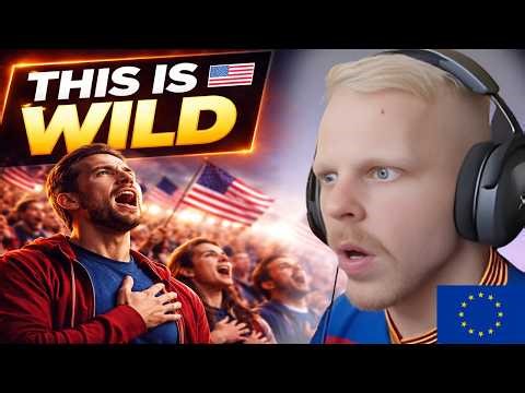 European React to Fans Singing National Anthem When Mic Fails