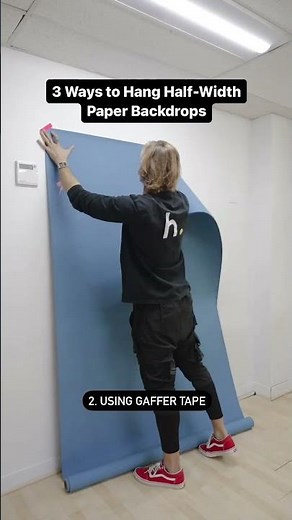 Need a backdrop setup that works in any space? 3 Ways to Hang Half-Width Seamless Paper Backdrops!