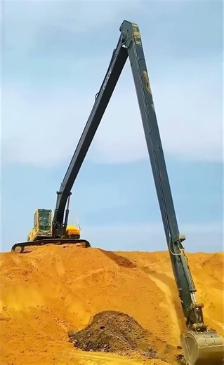 Long arm excavator construction machinery excavator on-site real shot It’s time to show real tec