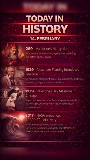 What happened 14.February in history? #todayinhistory #unsaidtruths