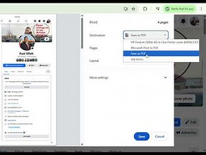 How to save a web page as a PDF
