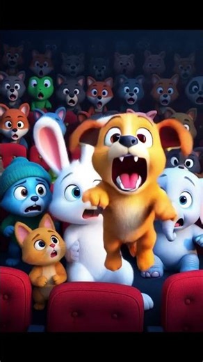 The Loud Animal Team in the Theater #cute #aivideo #funny