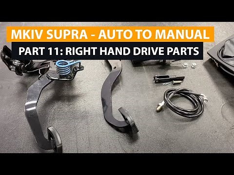 PART 11 - Right Hand Drive RHD pedal install - MKIV Supra auto to 6speed manual swap