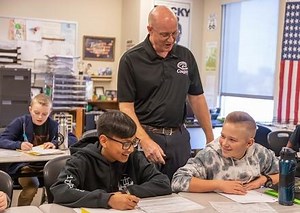 Congratulations Cooley Middle School 2020 Teacher of the Year Troy Nelson. Troy is a seventh-grade social studies teacher who is kind, patient, hardworking, dedicated and selfless. He works “tirelessly” to help his students master the content | Higley Unified School District