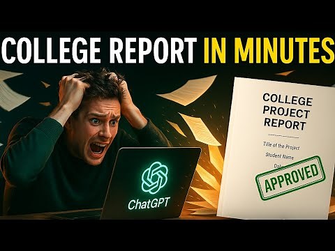 How to Create College Project Report using ChatGPT AI Tutorial