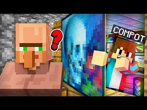 I BUILT A SECRET ROOM TO HIDE FROM A VILLAGER IN MINECRAFT | Minecraft Compot