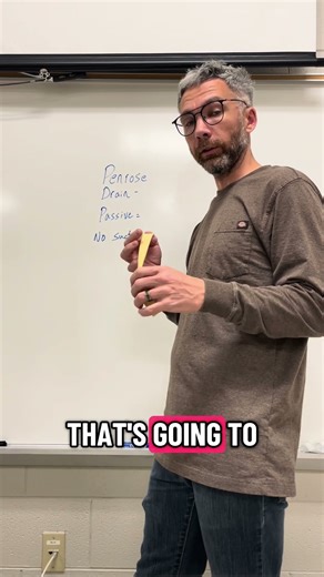 Penrose Wound Drain - Drain / Hernia Med Surg Supply #short #surgery #nurse #scrub