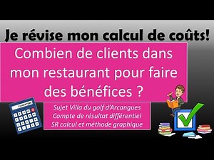 Exercice corrigé : compte de résultat différentiel et seuil de rentabilité