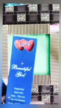 Cardboard Photo Frame🥰🖼️#Waste#Cardboard#Photo#Frame#Shorts