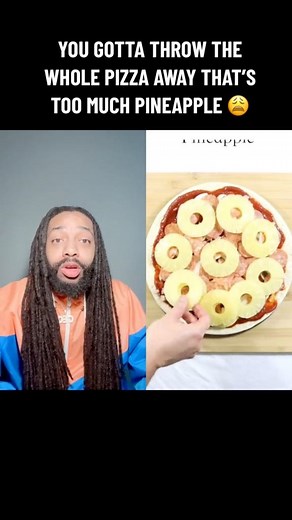 6.6K views · 59 reactions | You gotta throw the whole pizza away that’s too much pineapple. Reaction to HowToBasic #foodlover #foodblogger #pizza #pizzalover | Lifesbook_ceo | Facebook