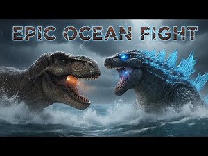 GODZILLA vs DINOSAUR – The Ocean Horror Battle | Full Cinematic Fight