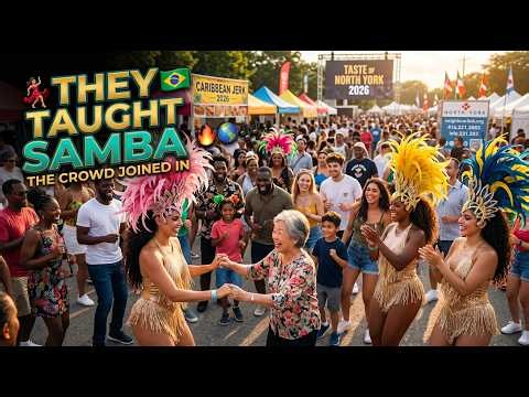 💃🇧🇷 Brazilian Samba Dance Class Gets The Crowd Moving | Taste of North York 2026