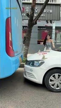 Car blocked, student reverses out. Not taught by instructor. #manual #female #subject2 #driverexam