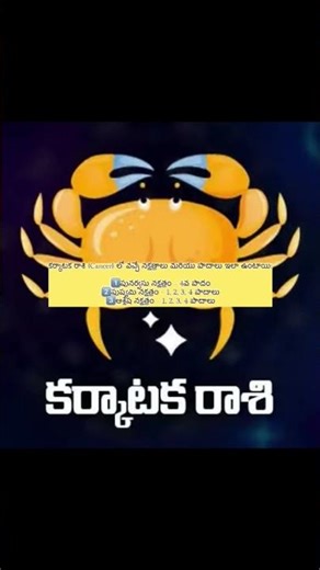కర్కాటక రాశి (Cancer) #rasulu #rasiphalalu #motivation