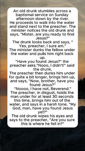 Finding Jesus #jokes #funny #lol #churchhumor #storytime #baptism #viral #shorts #comedy