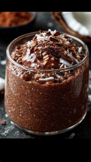Low Carb Chocolate Coconut Chia Seed Pudding Recipe
