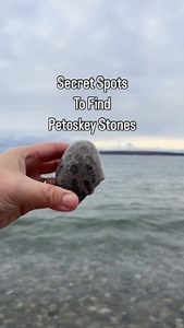 2.5K views · 55 reactions | SAVE these Top 5 secret spots to find Petoskey Stones!  Tap the link in bio for all the details and start planning your rock hunting trip today. | Hey Michigan | Facebook