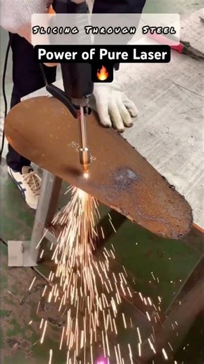 Watch This High Tech Handheld Laser Cut Through Metal