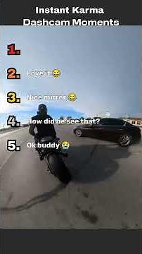 Instant Karma Dashcam Moments! #instantkarma #roadrage #dashcam