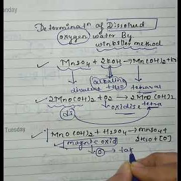 Mini Explanation Of Dissolved Oxygen By Winkler Method | Enviromental Chemistry |Applied Chemistry |