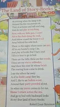 The Land of story Books by Robert Louis stevenson #english #learningpoem #childrensliterature