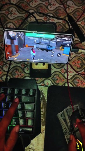 Free Fire Keyboard & Mouse Gameplay 🔥 Redmi Note 13 5G | GG Mouse Pro | TOX GAMING#freefire #shorts