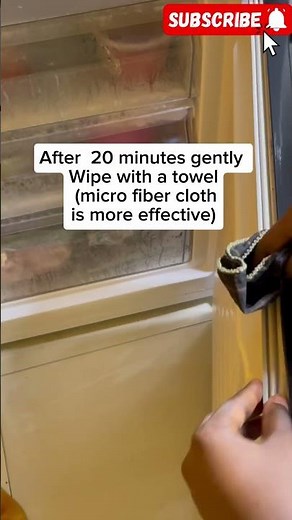 How to clean Refrigerator and Freezer Door rubber/seal/Gasket.
