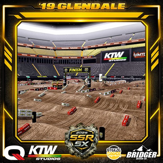 WELCOME, to round 2 of 2026 SSR SX! This week we have 2019 Glendale! The heightmap for this round was made by Qwest, and he nailed it out of the park with this one! #mxbikesthegame #mxbikes #mxb