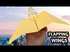 How to Make BEST Bat Paper Airplane that Flaps! How to Make AeroDactyl – Easy