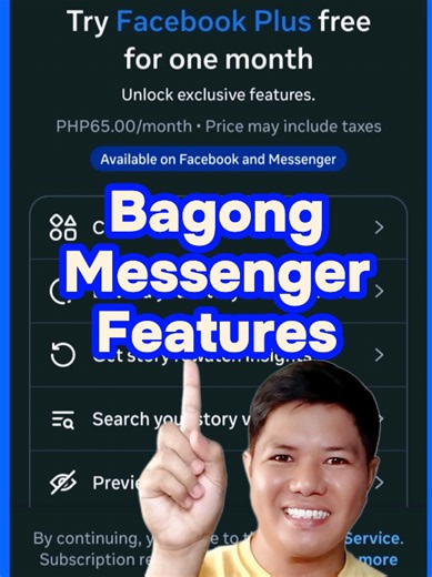 Bagong Facebook Messenger: Extend Stories at Custom App Icon (48H)