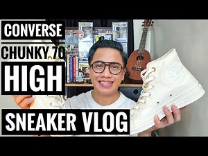CONVERSE CHUCK 70 HI I EGRET I OFF WHITE I SNEAKER VLOG