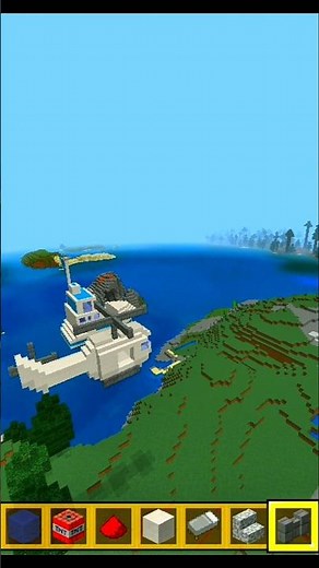 how to build a helicopter🚁 in Minecraft