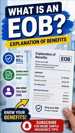 What Is an EOB? (Explanation of Benefits) Explained in 30 Seconds. #usa #usashorts