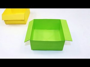 Origami Trash Bin Tutorial | How to Make a Paper Trash Bin | Paper Trash Container
