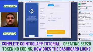 Complete Cointoolapp Tutorial - Creating Bep20 Token No Coding. How Does The Dashboard Look?